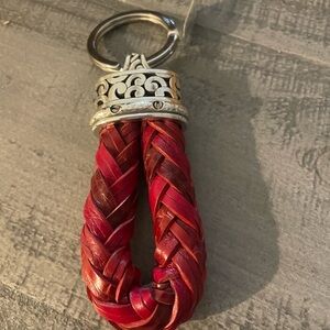 Brighton Red and Silver Key & Card Holder
